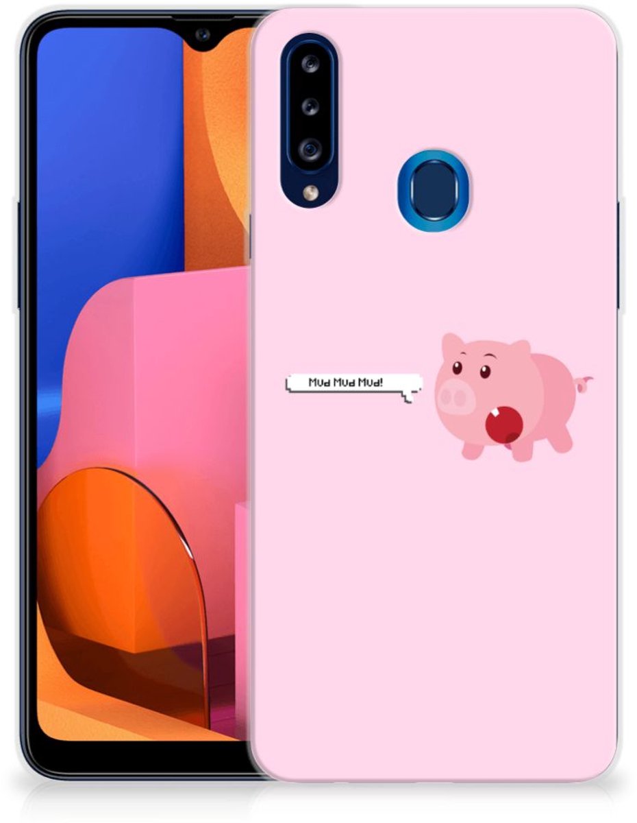 Samsung Galaxy A20s Telefoonhoesje met Naam Pig Mud
