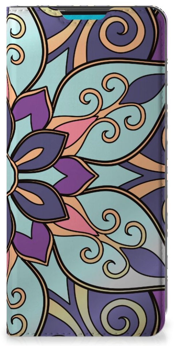 Samsung Galaxy A73 Smart Cover Purple Flower