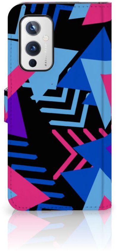 Étui pour téléphone OnePlus 9 Wallet Book Case Design Funky Triangle