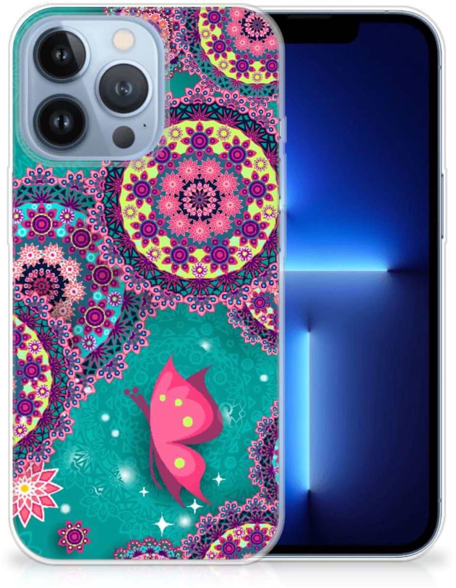 Apple iPhone 13 Pro Hoesje maken Cirkels en Vlinders