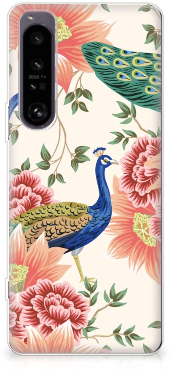 TPU Hoesje voor Sony Xperia 1 IV Pink Peacock