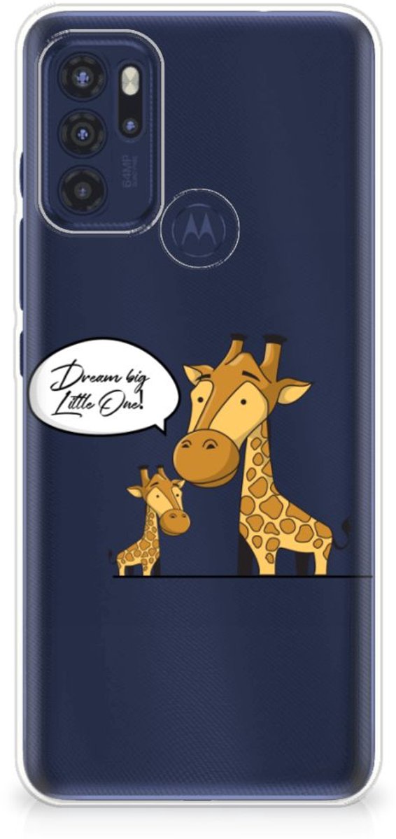 Motorola Moto G60s Telefoonhoesje met Naam Giraffe