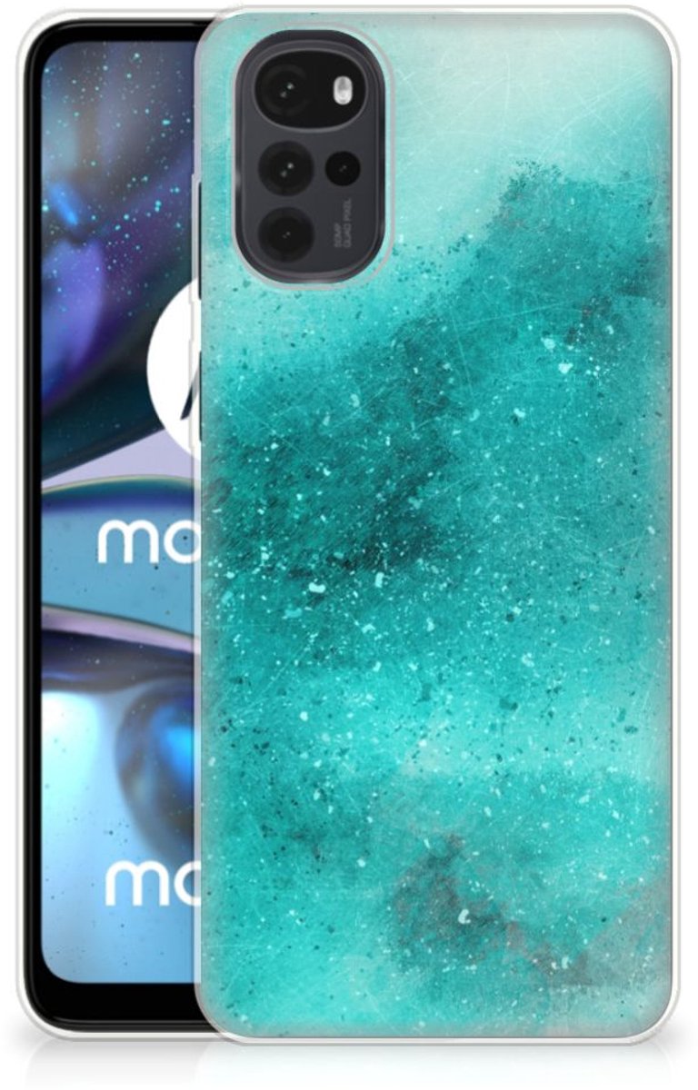 Hoesje maken Motorola Moto G22 Painting Blue