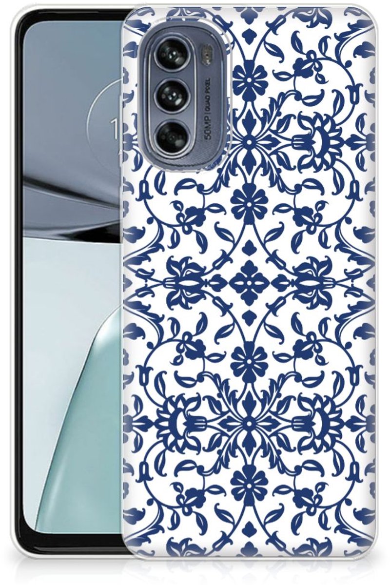 Motorola Moto G62 5G TPU Case Flower Blue