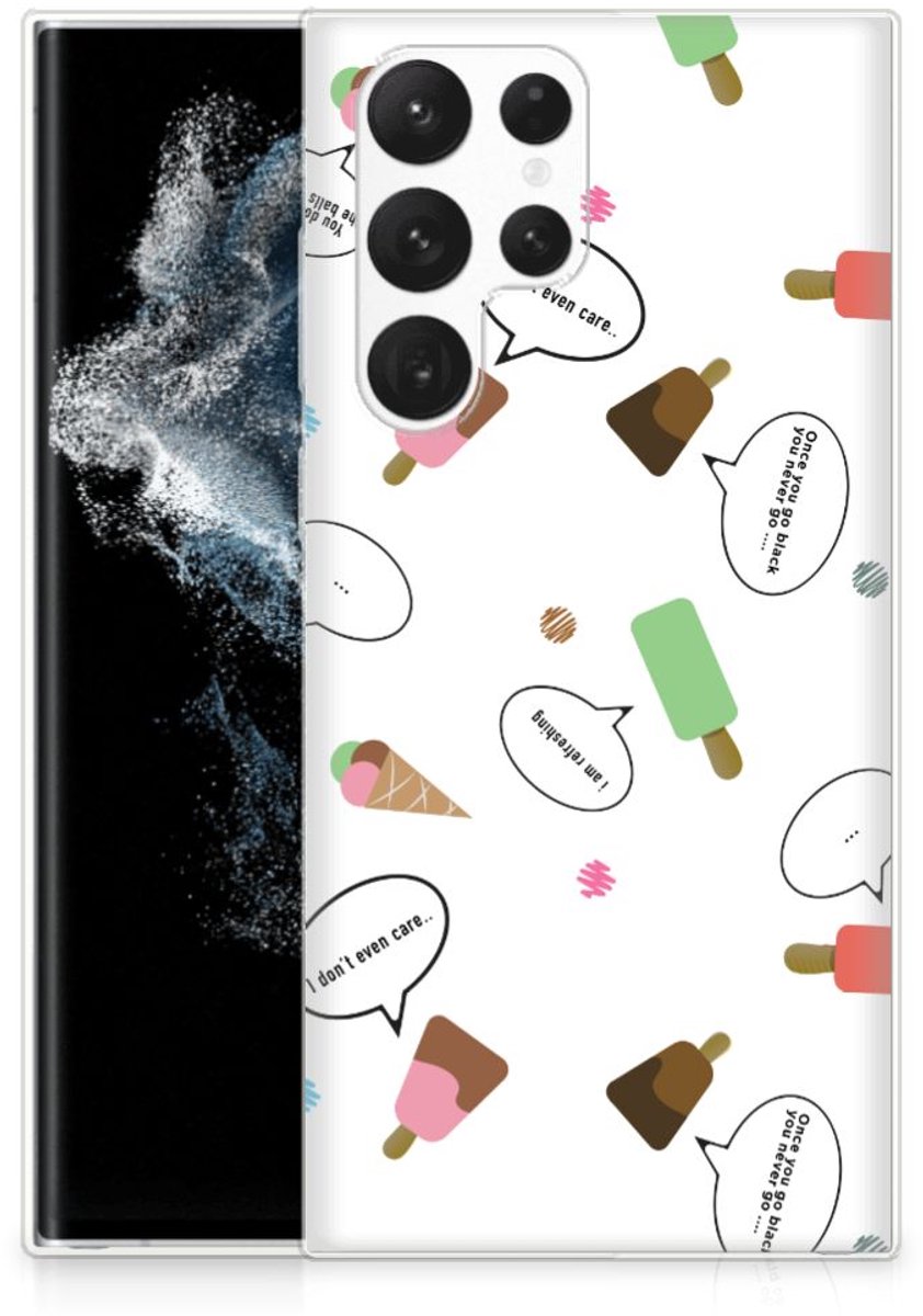 Samsung Galaxy S22 Ultra Siliconen Case IJsjes