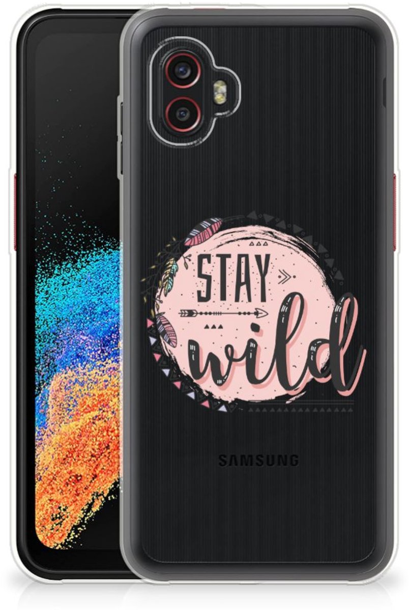 Samsung Galaxy Xcover 6 Pro Telefoonhoesje met Naam Boho Stay Wild