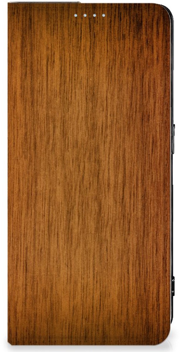 OPPO Reno8 Pro Book Wallet Case Donker Hout