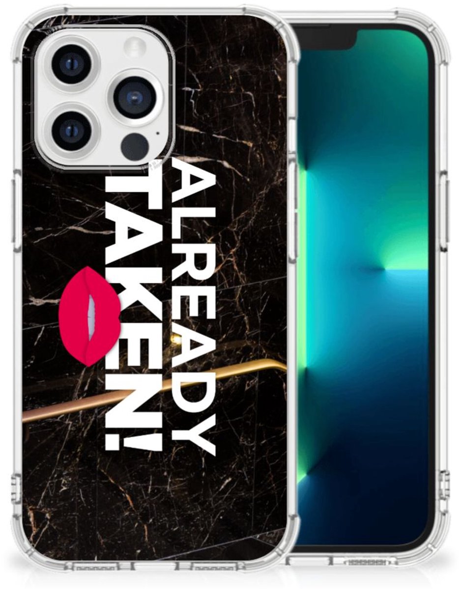 Apple iPhone 13 Pro Telefoonhoesje met tekst Already Taken Black