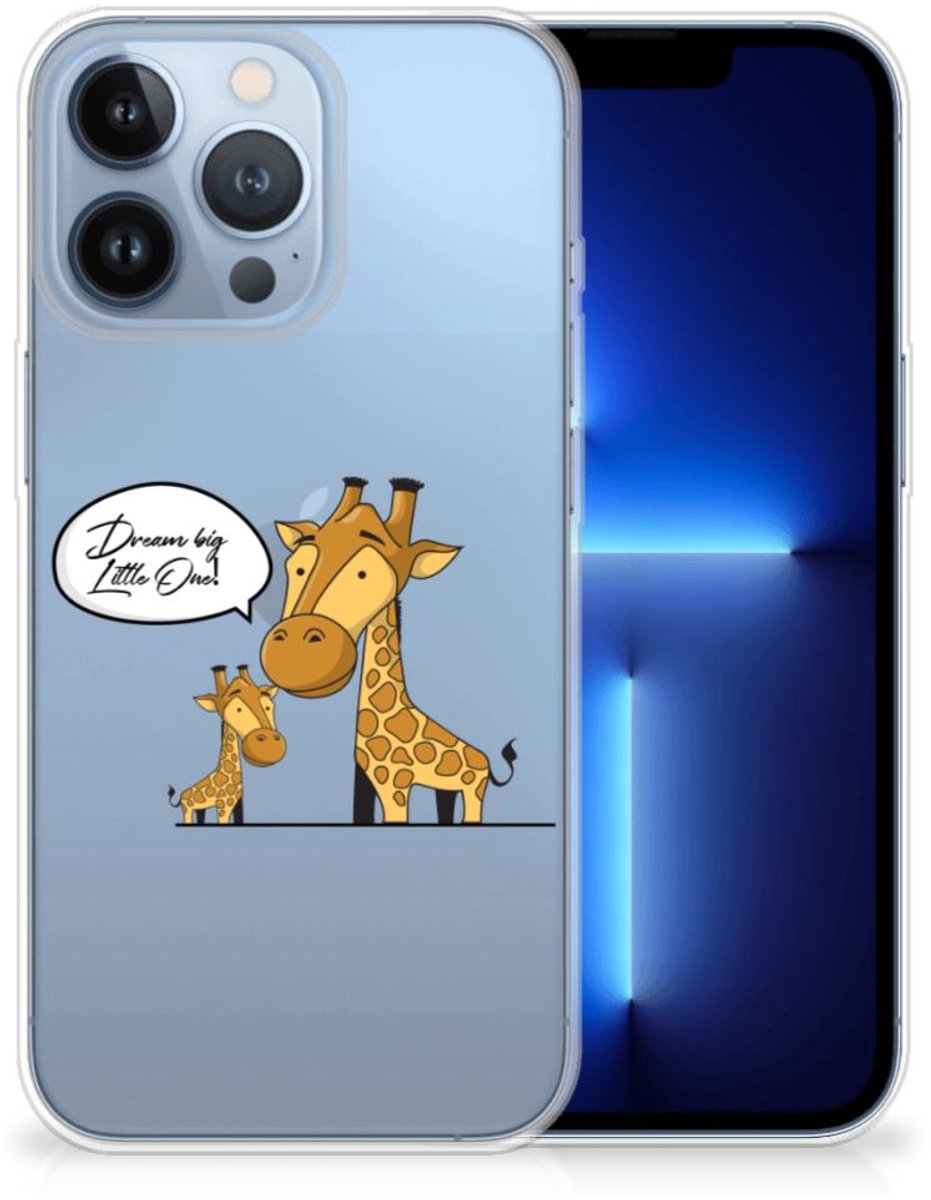 Apple iPhone 13 Pro Telefoonhoesje met Naam Giraffe