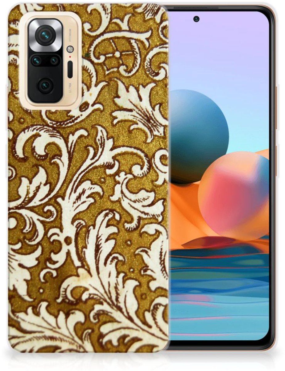 Siliconen Hoesje Xiaomi Redmi Note 10 Pro Barok Goud