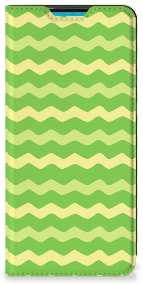 Samsung Galaxy A73 Hoesje met Magneet Waves Green