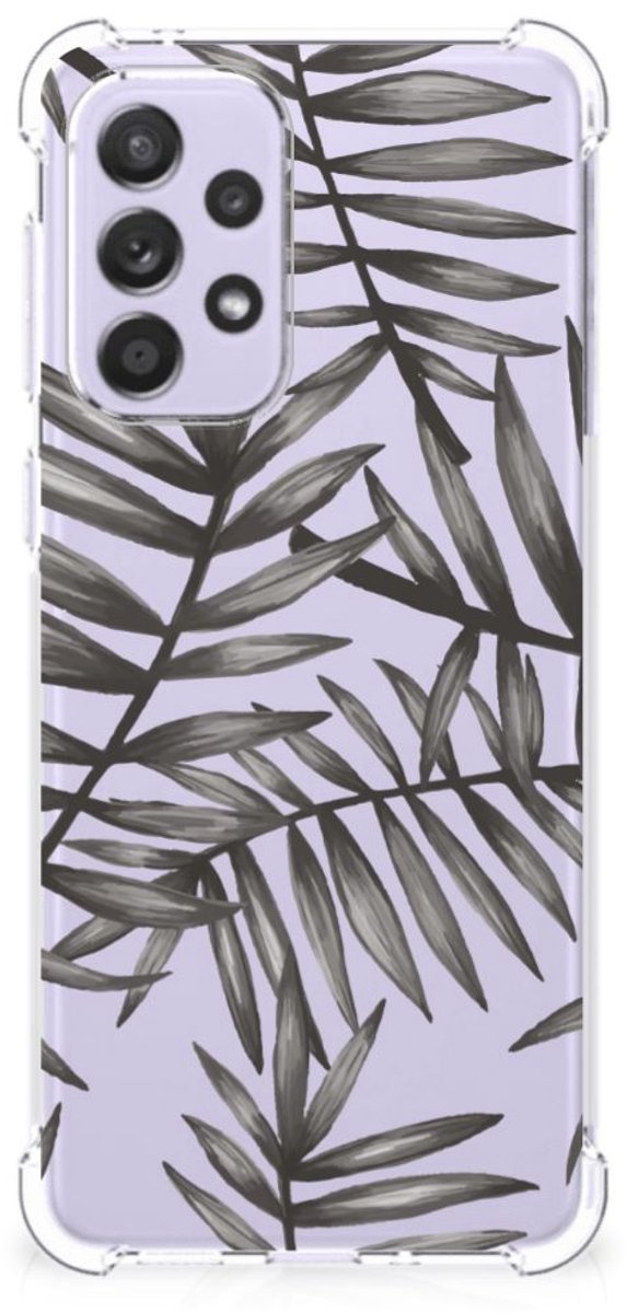 Samsung Galaxy A33 Case Leaves Grey