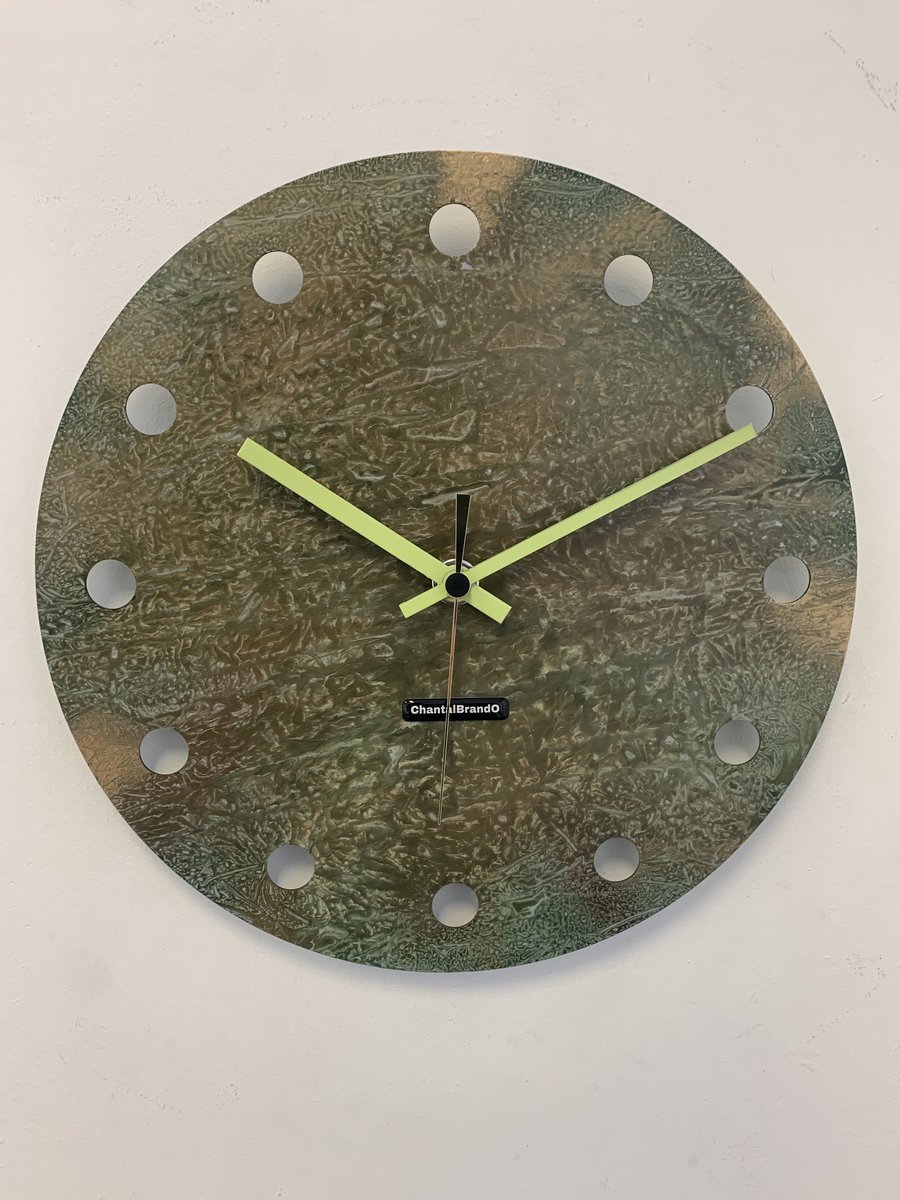MOSACLOCK GREEN LABEL Wandklok Modern Industrieel Design