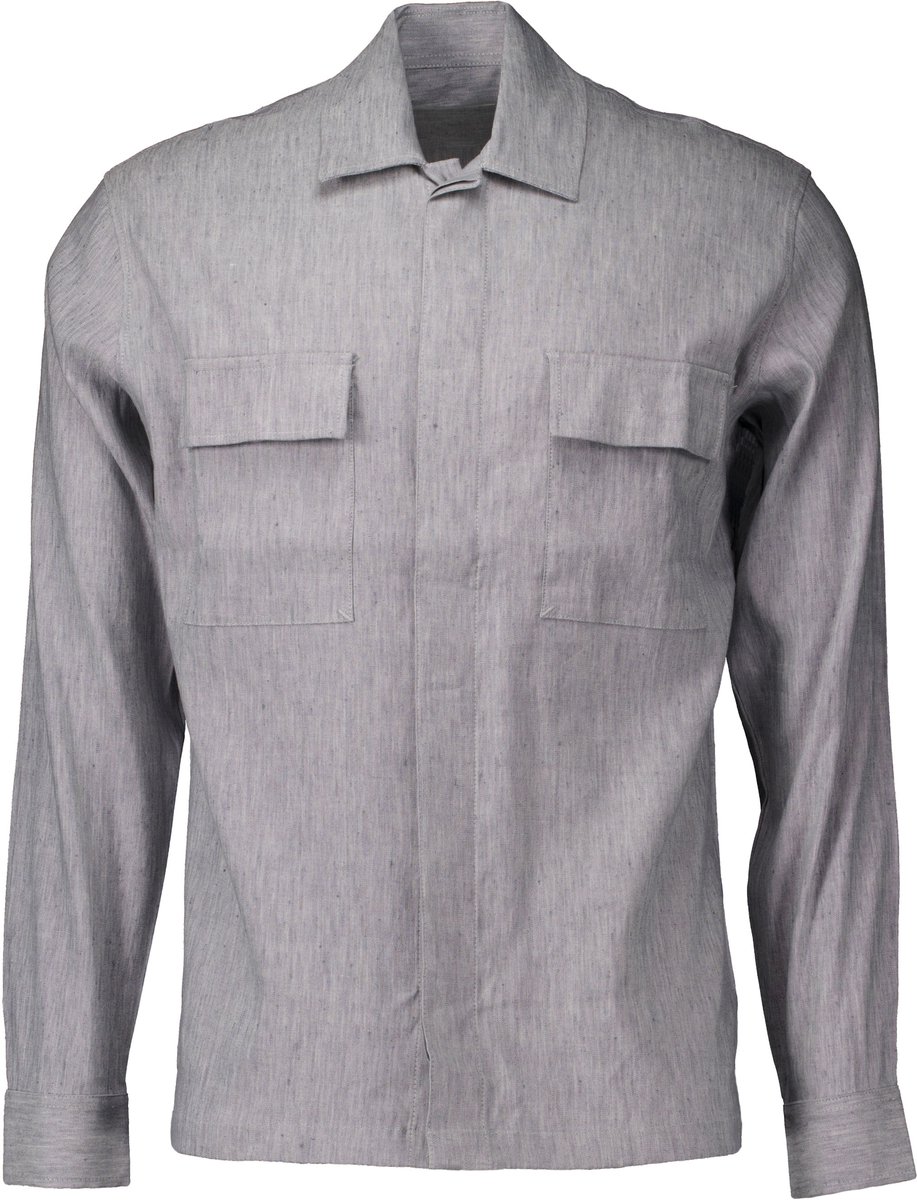 Gentiluomo - Vest Grijs Gentiluomo Overshirts Grijs S2055-850