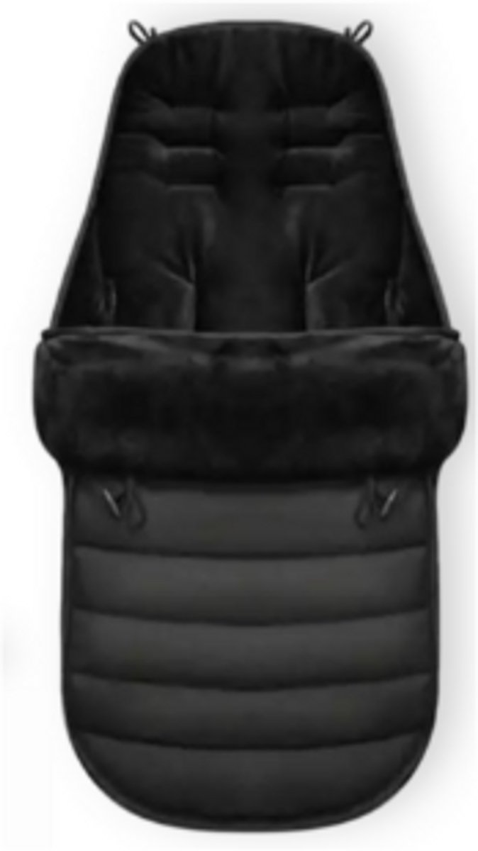 Universele Luxe Voetenzak Babywagen & Autostoel Zwart Buggy Kinderwagen Voetzak Footmuff Maxi Cosi Baby