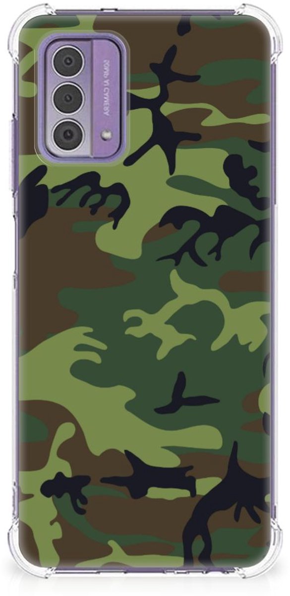 Nokia G42 Doorzichtige Silicone Hoesje Army Dark