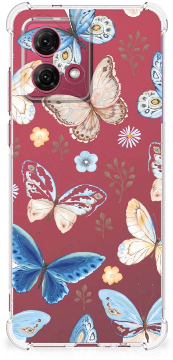 Case Anti-shock voor Motorola Moto G84 Vlinder