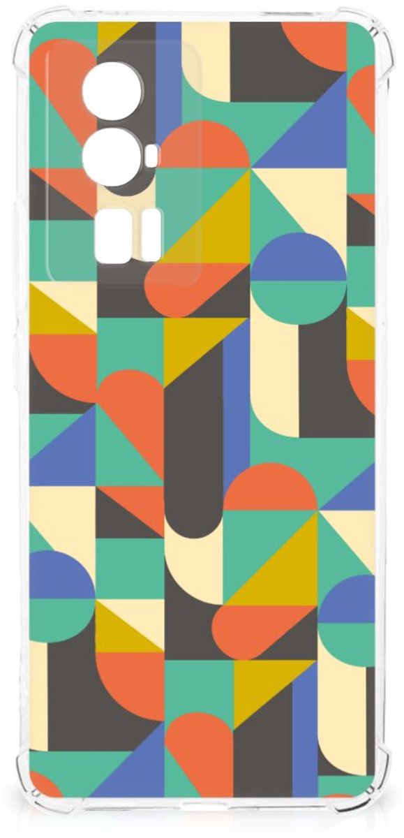 Xiaomi Poco F5 Pro Doorzichtige Silicone Hoesje Funky Retro