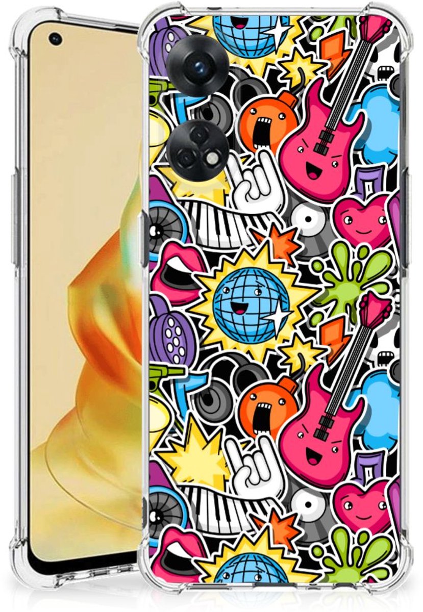 OPPO Reno8 T 4G Anti Shock Bumper Case Punk Rock