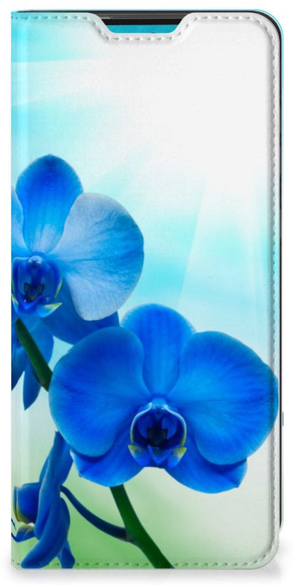 Samsung Galaxy A73 Smart Cover Orchidee Blauw - Cadeau voor je Moeder