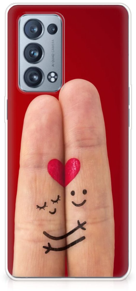 OPPO Reno 6 Pro Plus 5G Silicone Back Cover Liefde - Origineel Romantisch Cadeau