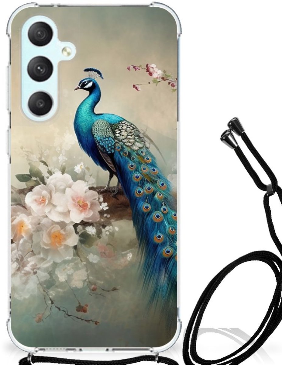 Case Anti-shock voor Samsung Galaxy S23 FE Vintage Pauwen