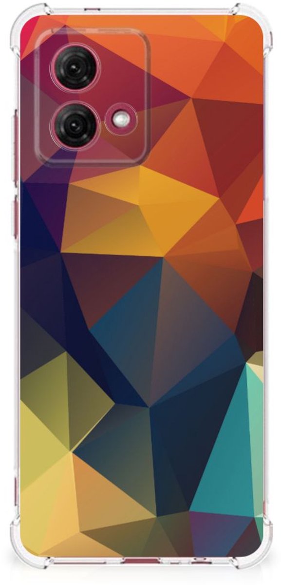 Motorola Moto G84 Shockproof Case Polygon Color
