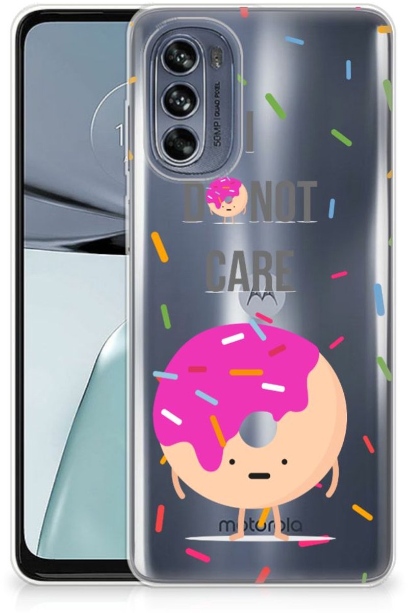 Motorola Moto G62 5G Siliconen Case Donut Roze