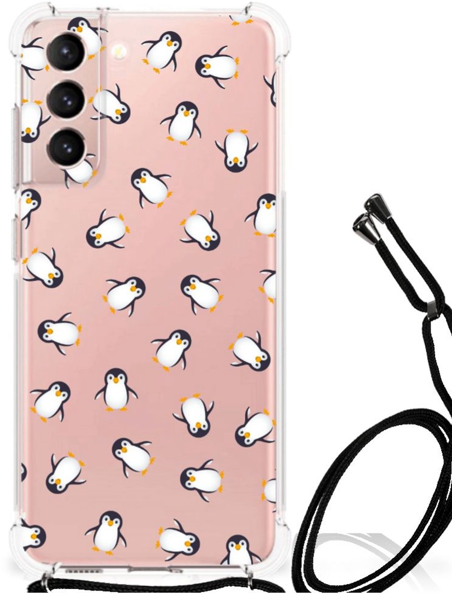 Doorzichtige Silicone Hoesje voor Samsung Galaxy S21 FE Pinguïn