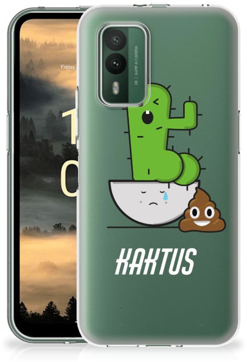 Nokia XR21 Telefoonhoesje met Naam Cactus Poo