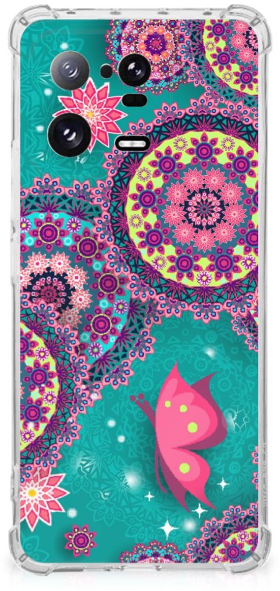 Xiaomi 13 Pro Back Cover Cirkels en Vlinders