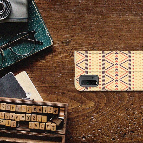 Étui pour téléphone portable Xiaomi Poco M3 | Redmi 9T Wallet Bookcase Aztec Yellow