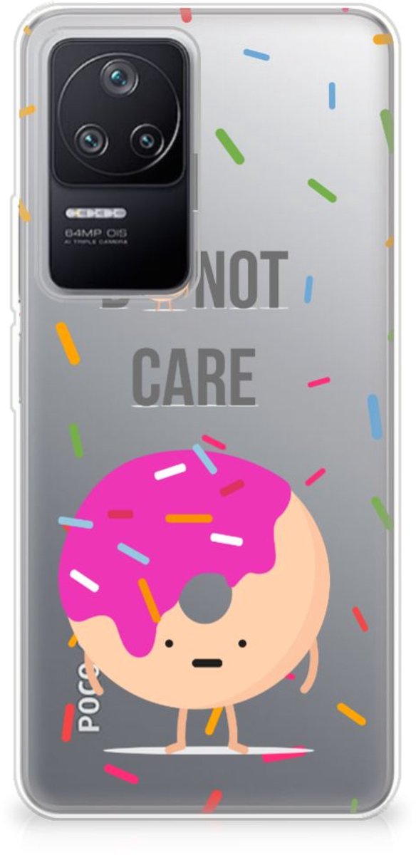 Xiaomi Poco F4 Siliconen Case Donut Roze