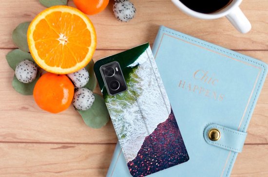 Coque de téléphone OPPO A96 | A76 Flip Cover Mer dans l'Espace