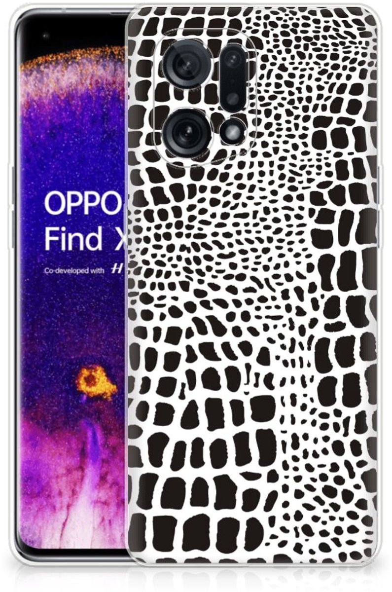 OPPO Find X5 TPU Hoesje Slangenprint