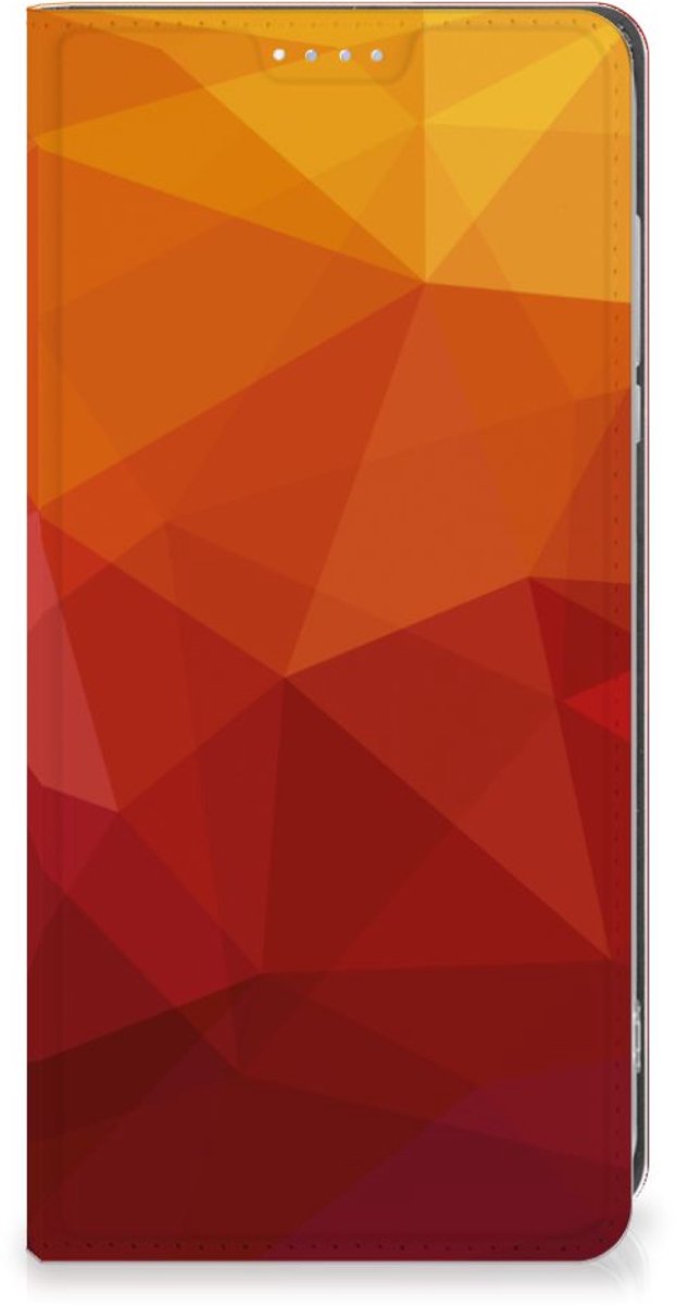 Stand Case voor Motorola Moto G84 Polygon Red
