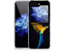 Samsung Galaxy Z Flip 5 TPU Hoesje Papegaai