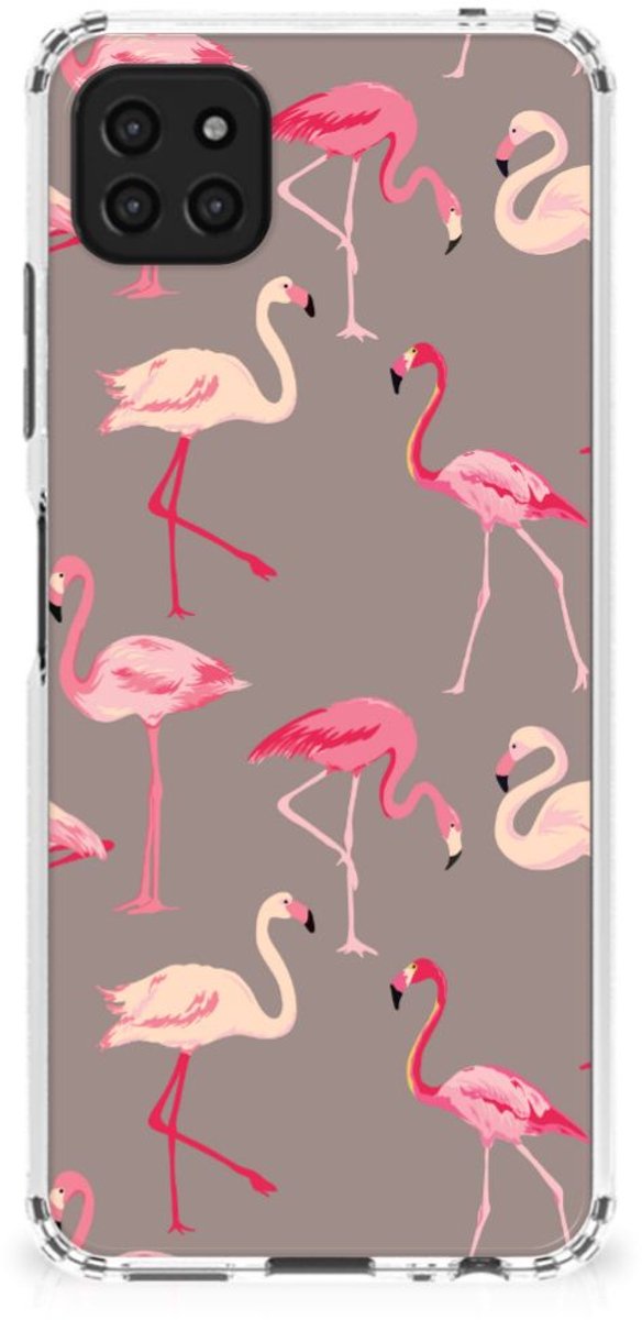 Samsung Galaxy A22 5G Case Anti-shock Flamingo