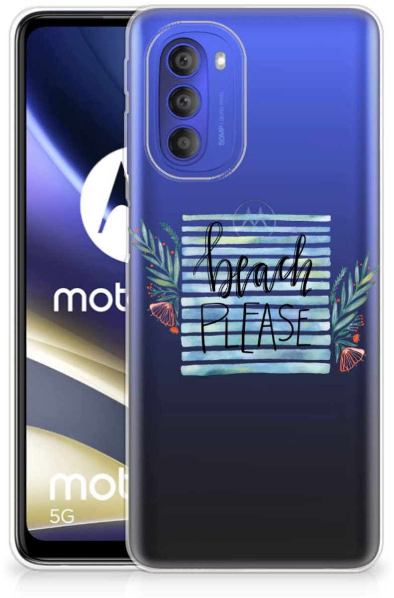 Motorola Moto G51 5G Telefoonhoesje met Naam Boho Beach