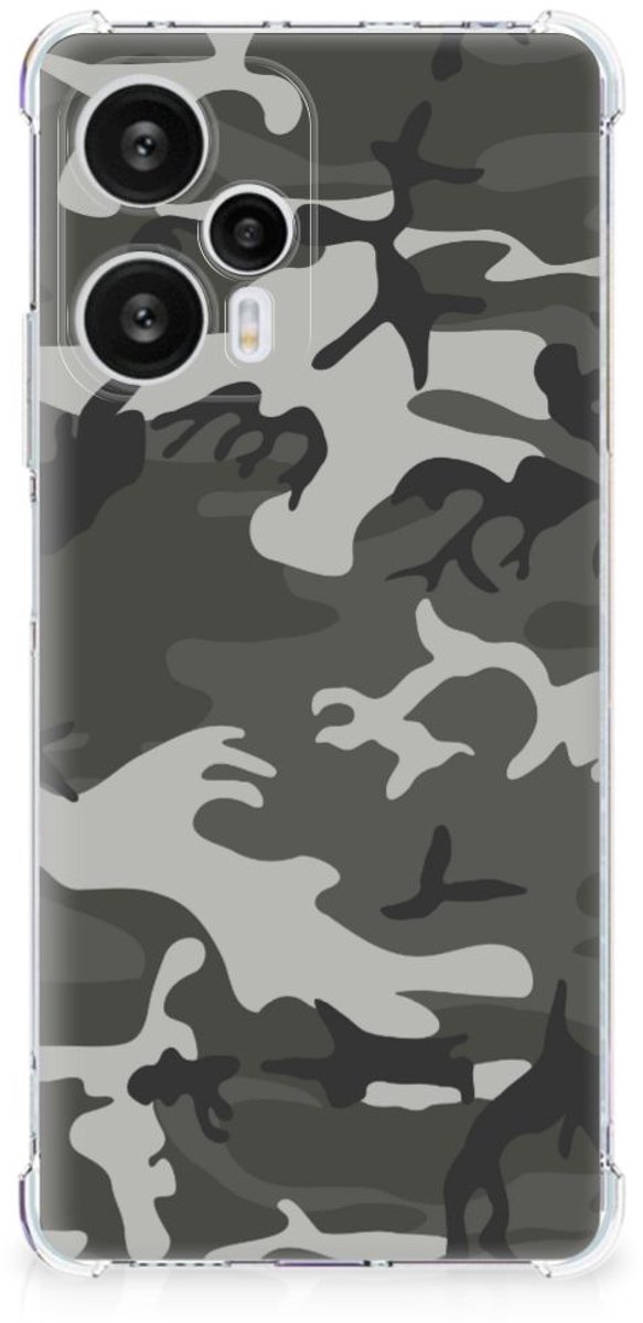 Xiaomi Poco F5 Doorzichtige Silicone Hoesje Army Light
