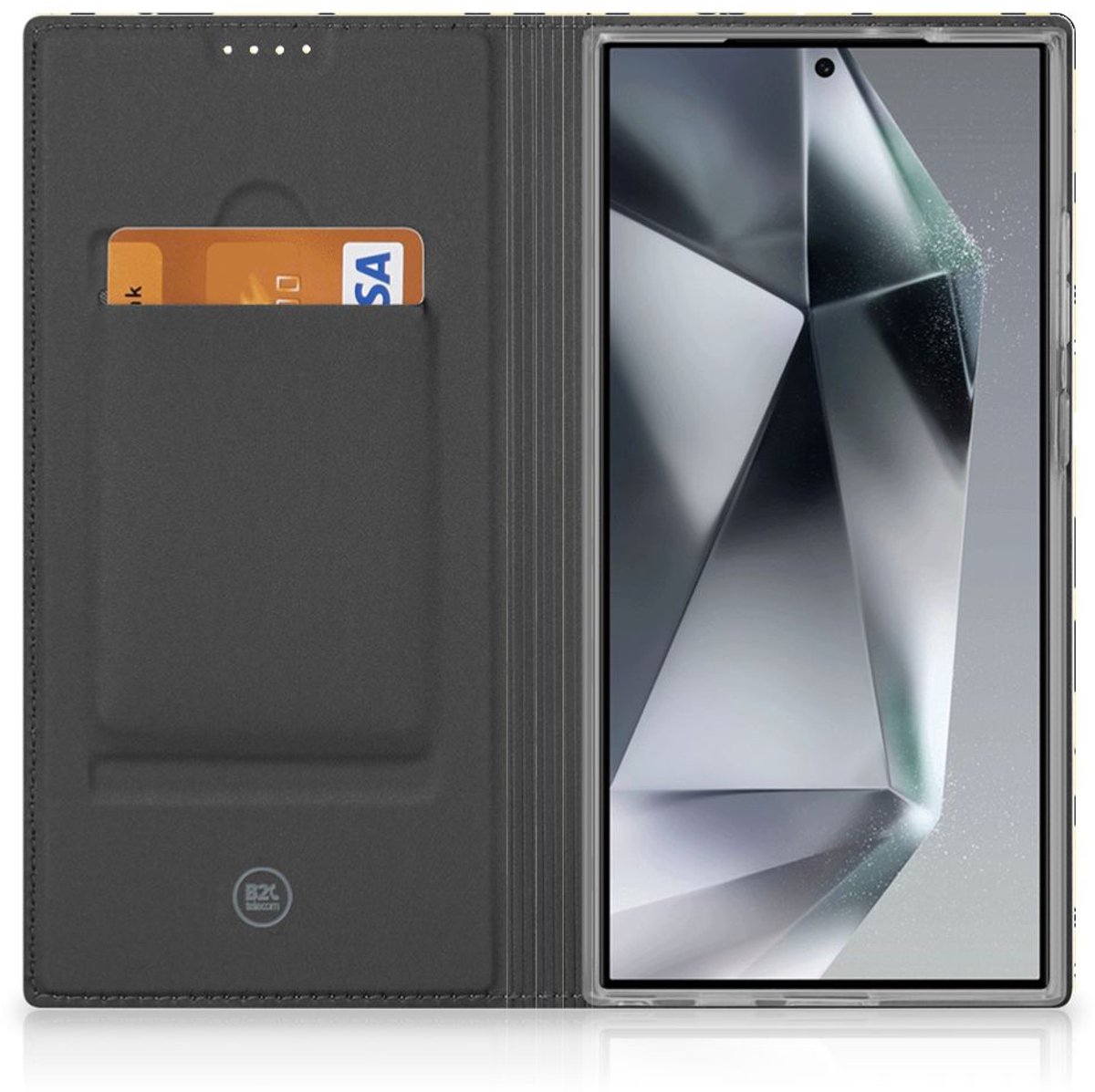 Book Case voor Mobiel BookCase Samsung Galaxy S24 Ultra Punk Geel