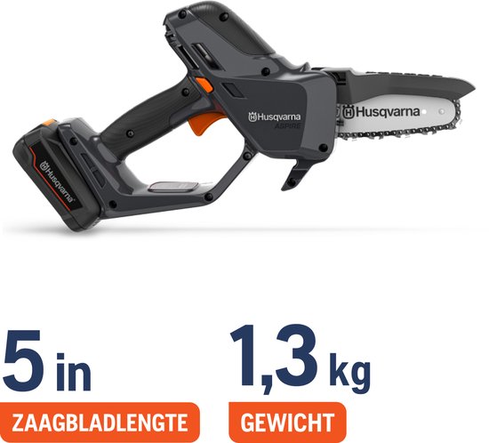 Husqvarna Mini accuzaag Aspire P5-P4A, krachtige takkenzaag voor takken tot 75 mm (zonder accu & oplader) van Husqvarna — afbeelding 2
