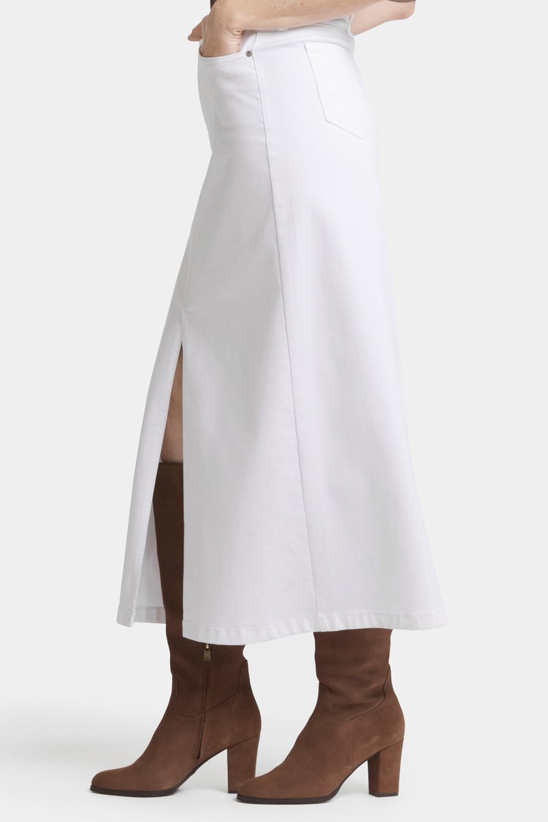 Lange Rok met hoge taille en een split
