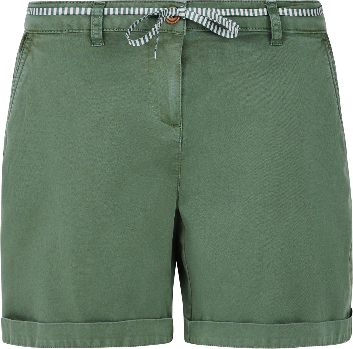 Protest Prttulip – Korte broek Dames – Stretch – Knoopsluiting Groen