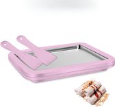 Bol.com IJsmachine - Instant Roller Pan - Inclusief 2 Spatels - Frozen Yogurt & Sorbet - Eenvoudig Schoon te Maken aanbieding