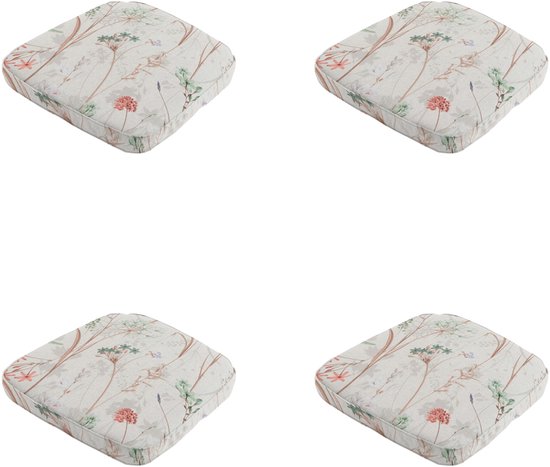 2x U-Vormige Zitkussen Set 48x48cm - Weerbestendig Terras- en