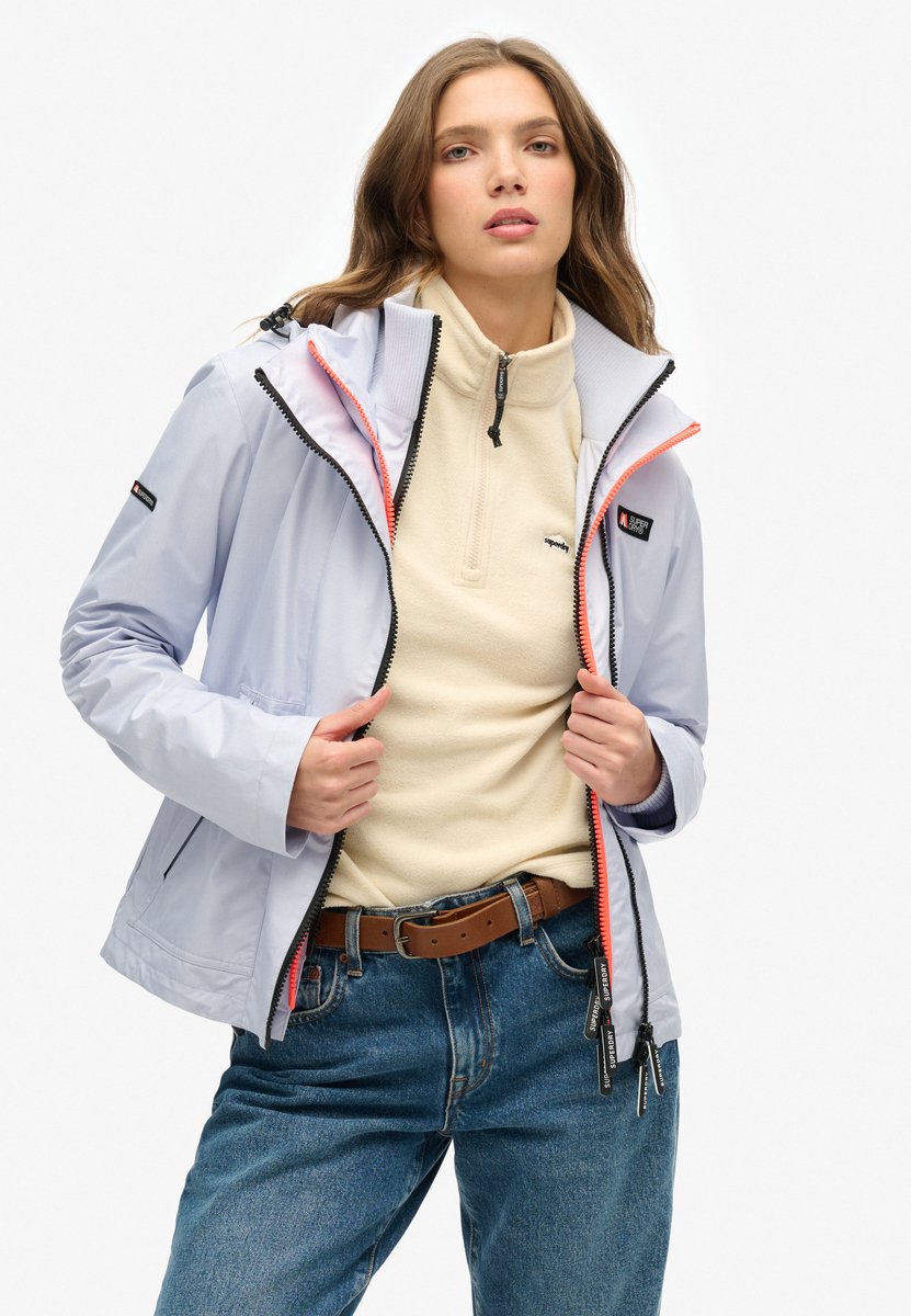 Superdry Mountain windjack met capuchon Dames Paars