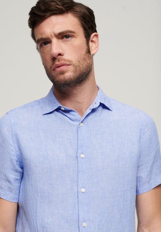 Superdry - Studios casual linnen overhemd - Heren - Shirts