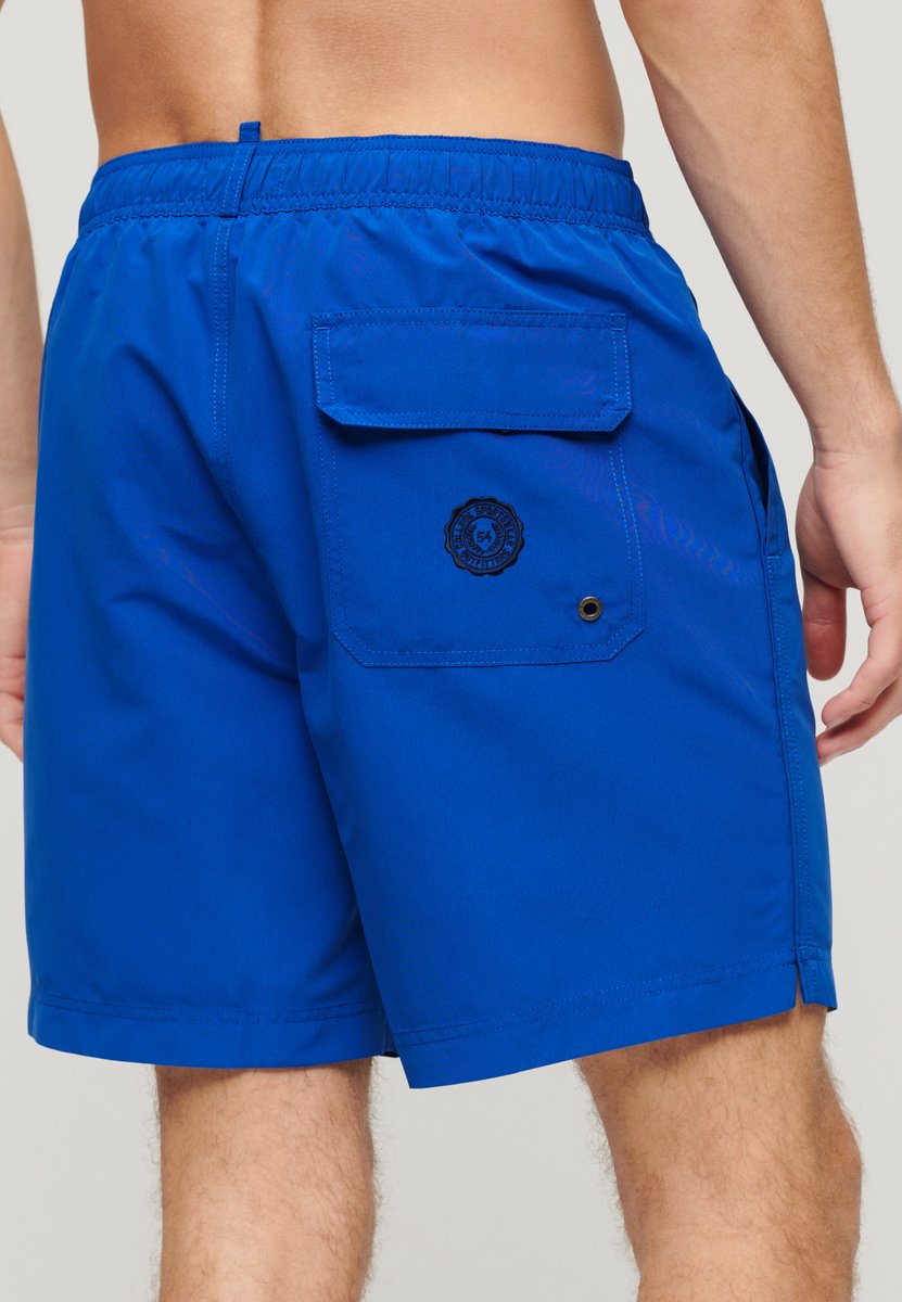 Superdry Gerecyclede polo zwemshort 43 cm Heren Zwembroeken Blauw
