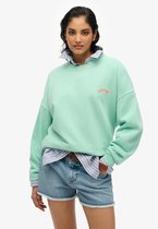 Superdry - Essential Logo sweatshirt met ronde hals en relaxte pasvorm - Dames - Truien